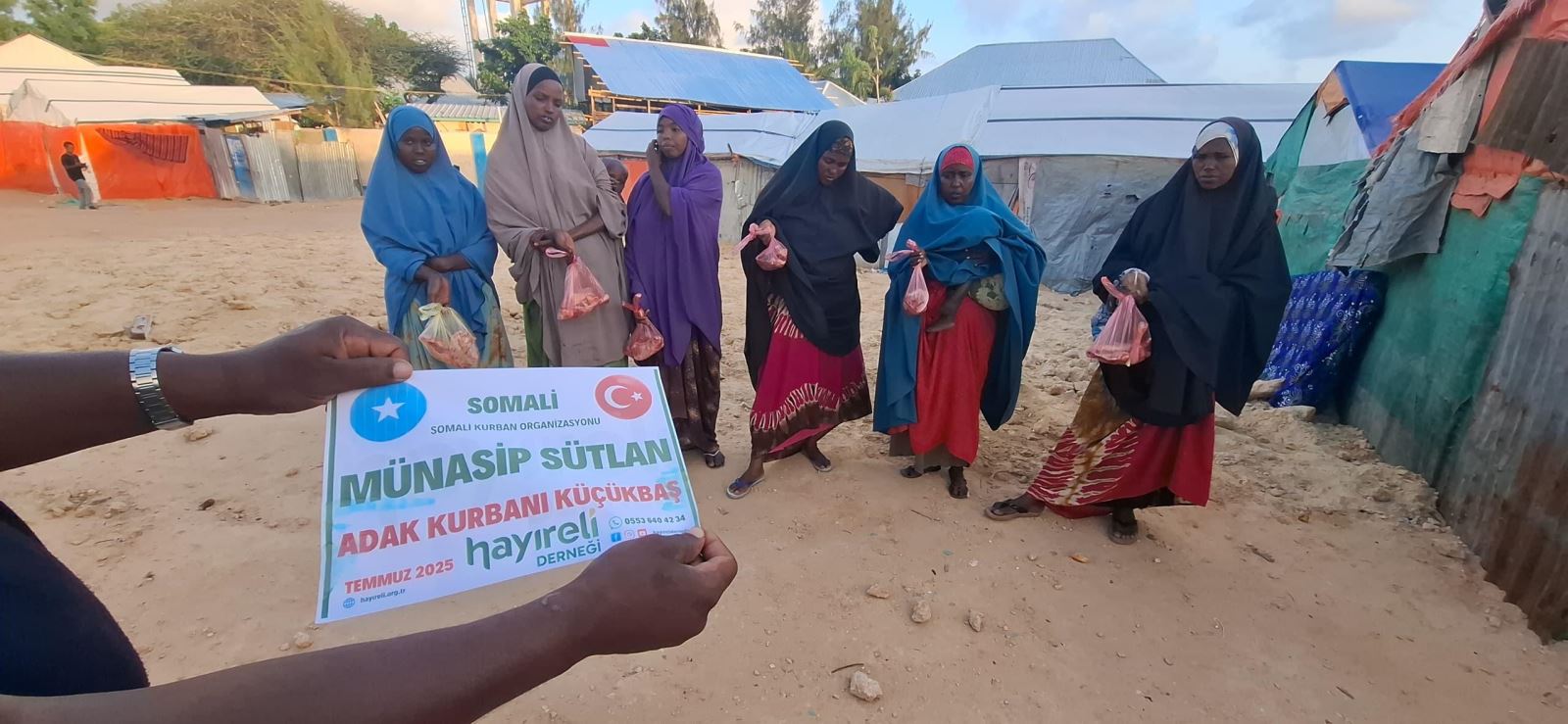 Somali kurban çalışmaları sahadan kareler